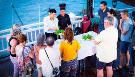 Cooking Class on sundeck of Halong Bay Cruise